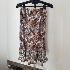 Chic Paisley A-Line Skirt